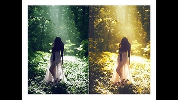 Golden Hour Sunset Light Effect in Photoshop - Change Photos to Fantasy Backlit Warm Portraits