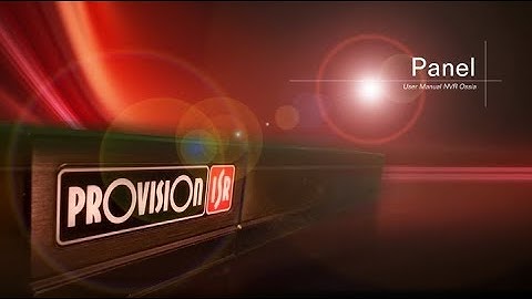 Ossia Chapter 4- Configuration Panel