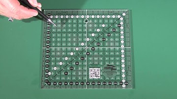 Creative Grids NON-SLIP Quilt Ruler - Metric Squares