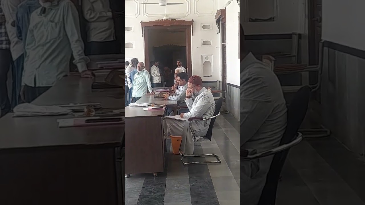 Barrister Asaduddin Owaisi in Party Headquarters Darussalam