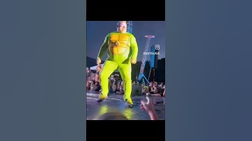 Fat Ninja Turtle stage dive fail #fail #ninja #turtle #funny #comedy #shorts #reels #subscribe