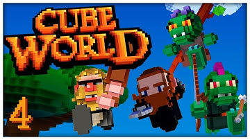 Cube World 2.0: Redux - #4 - BORKED BOSS FIGHT WITH A SIDE OF BEES! (4-Player Beta Gameplay)