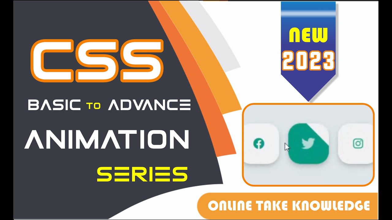 create social icon animation in css | animation with keyframes | basic to advance animation in css