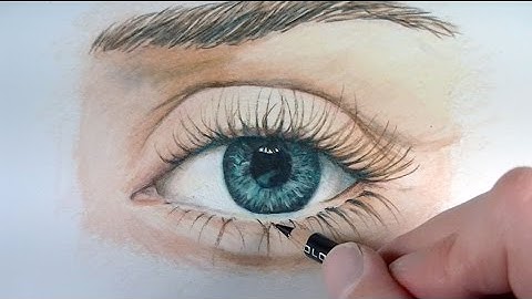 Draw a Realistic Eye with Colored Pencils