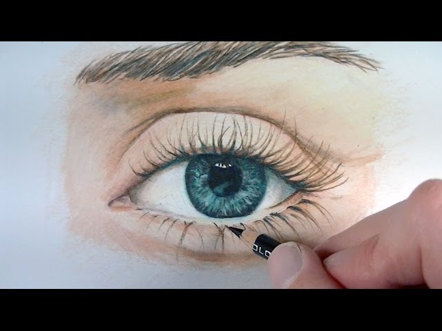 How to Draw an Eye Tutorial w/Markers & Pencils