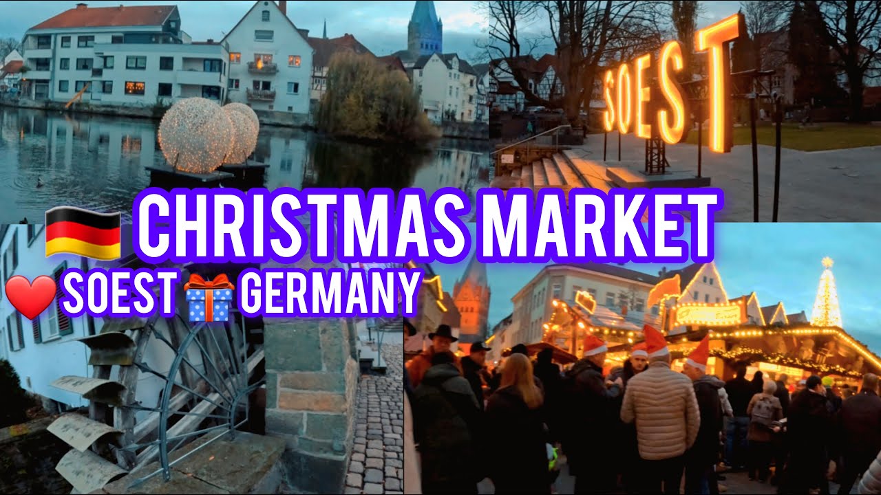🎄🌟4k beautiful strert Christmas Market and festivity  Coziness in Soest 😯 Germany 2025 🎁