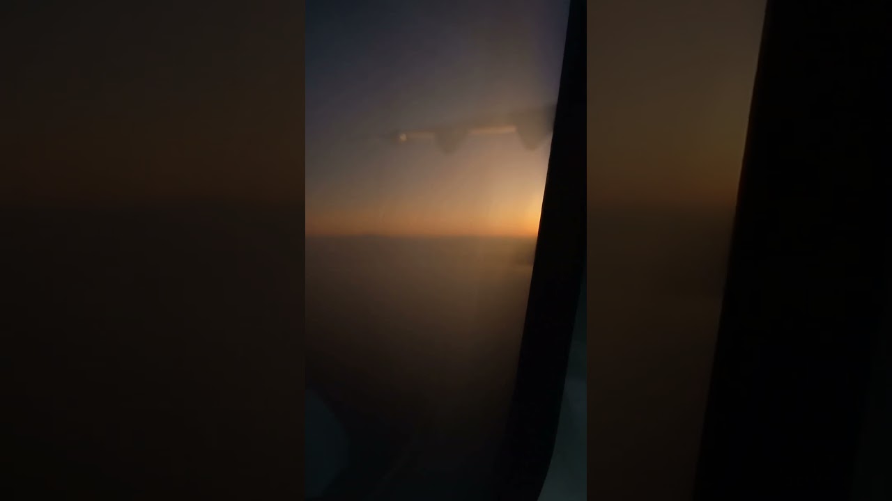 5am flight, Sunrise view from my window seat