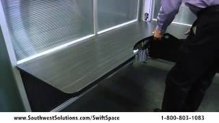 SwiftSpace Folding Desks with Partitions on Rolling Wheels by Greg Montgomery 776 views 9 years ago 1 minute, 59 seconds