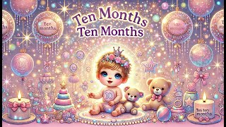 10-Month-Old Baby Milestone - Countdown & Happy Birthday Song 🎉👶💖