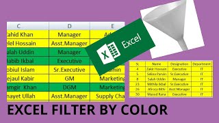Excel filter colored cells - How to filter by color in excel