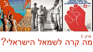 מה קרה לשמאל הישראלי - פרק 1 בסדרה - עם ד״ר משה ברנט