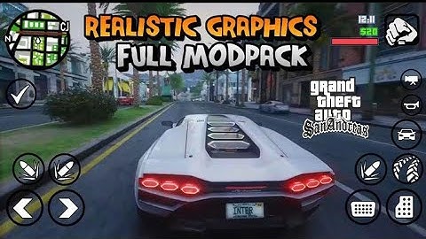 Gta Sa Definitive edition modpack for Android this mod is working in android 11 and 12