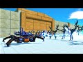 10 boss factions vs War robot (S.P.I.D.E.R) Animal Revolt Battle Simulator