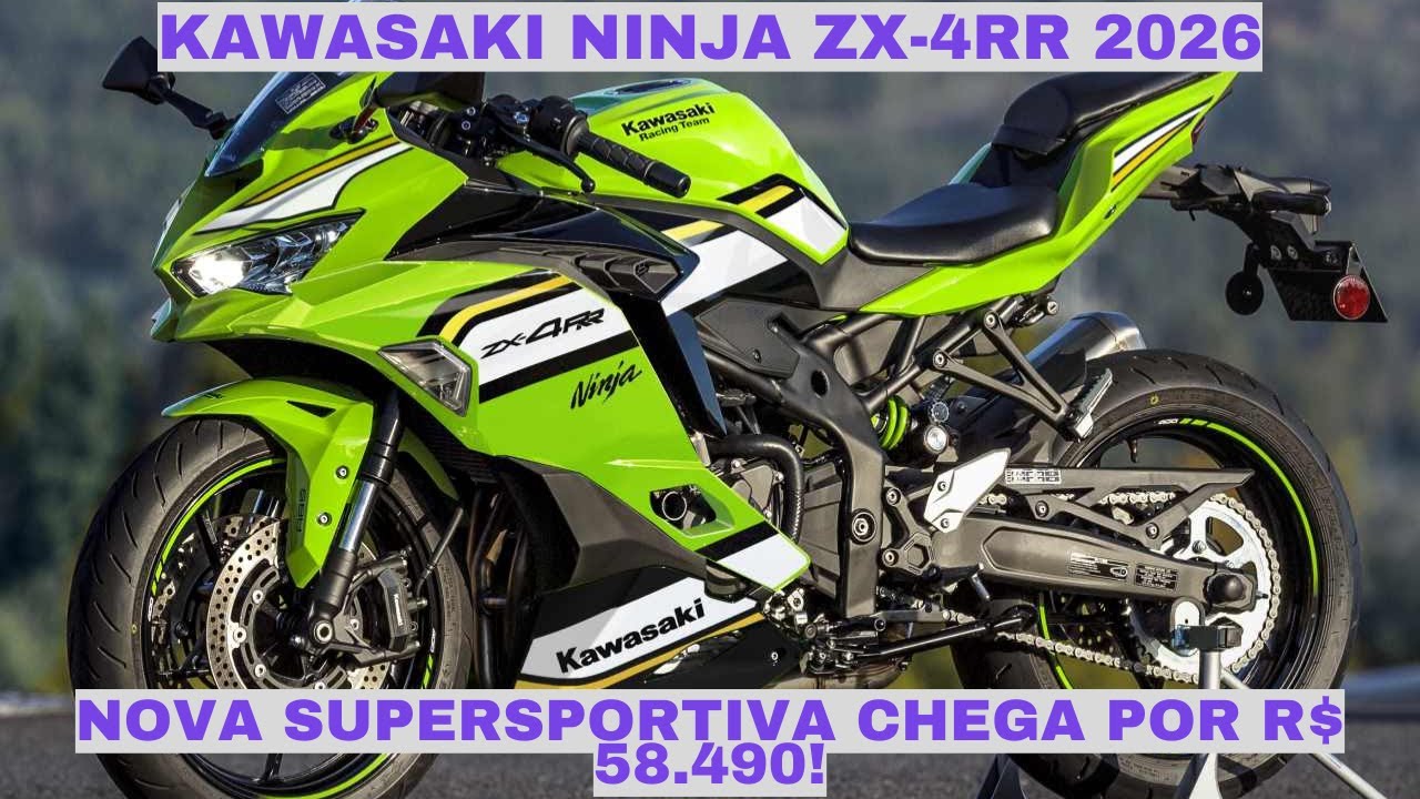 New Kawasaki Ninja ZX-4RR 2026 arrives in Brazil with 80 hp! See