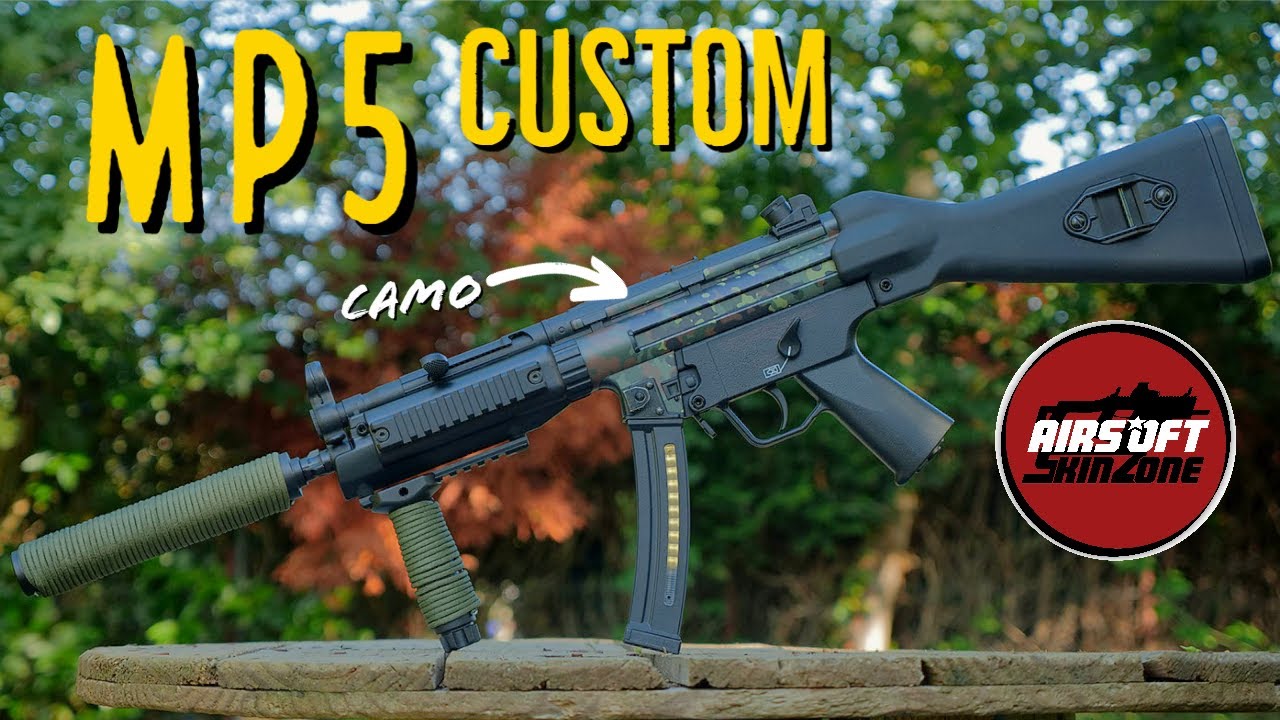 Custom de MP5 avec un CAMO ! Airsoft Skin Zone YouTube