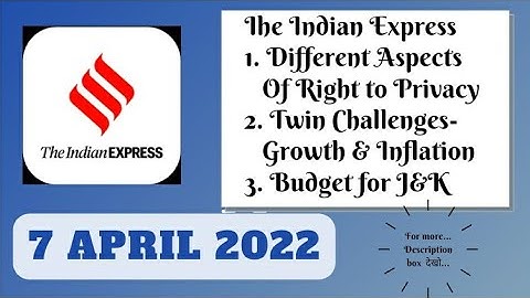 7th April 2022 | Gargi Classes The Indian Express Editorials and Ideas Analysis | Rajani Kant Lata
