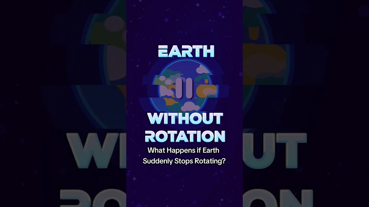 What Happens if Earth Suddenly Stops Rotating? #kurzgesagt #shorts