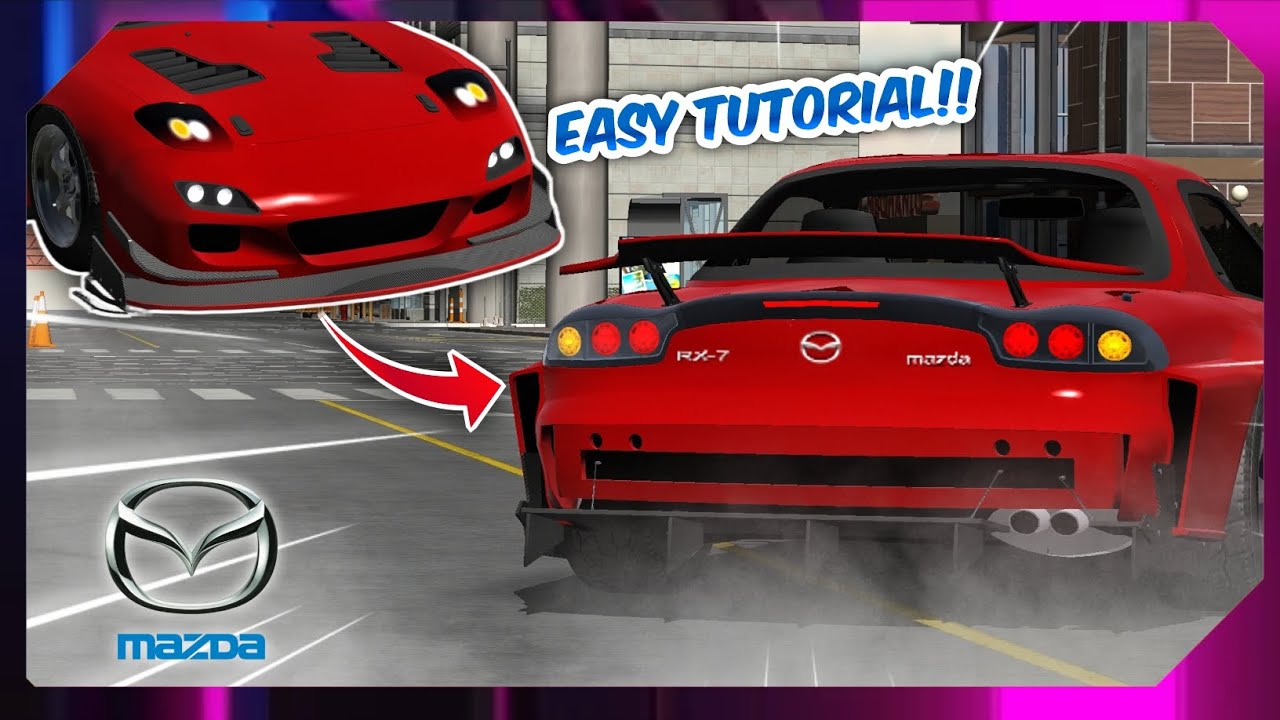 Mazda RX-7 Tutorial Logo & Simple Build - Car Parking Multiplayer