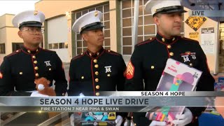 Marines visit the News 4 Tucson Season 4 Hope live drive