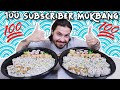 100 Subscriber Special! EATING 100 PIECES OF SUSHI | SUSHI MUKBANG