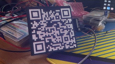 Live QR Code Generation on an Adafruit 64x64 Matrix Panel