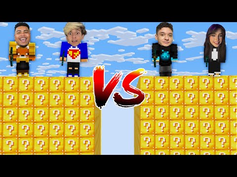 4 YOUTUBERS in a GIANT LUCKY BLOCK ARENA