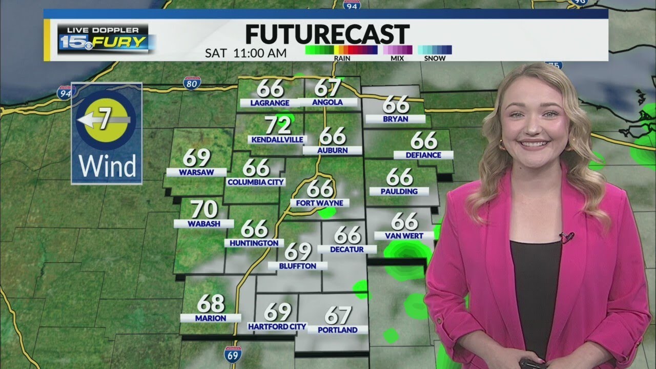 Scattered shower/storm chances increase this afternoon - YouTube