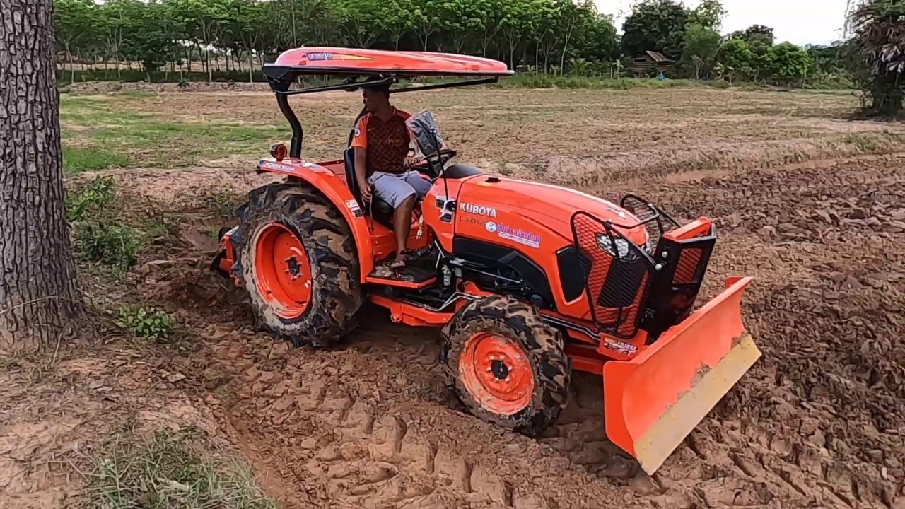 รถไถl5018ป้ายแดงมาถึงบ้านวันแรก เจ้ารถของบ่นเลย Tractor Kubota