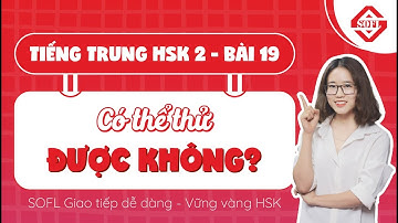 HSK 2 | Bài 19 : Có thể thử được không? | Giáo trình Hán ngữ Quyển 2