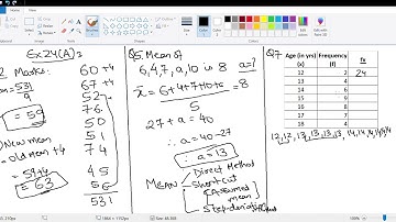 Class10 Measures of Central Tendency Ex 24A