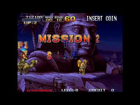 Metal Slug 2: Super Vehicle-001/II (Arcade) - (Longplay - Marco | Level 8 Difficulty | All Secrets)