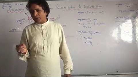 Rotational Motion :acceleration of cylinder rolling down an inclined plane