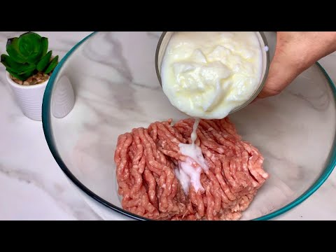 Беру Стакан Кефира и фарш! Вкусный Завтрак или Ужин готовлю 2 раза в неделю! Нежнейший!