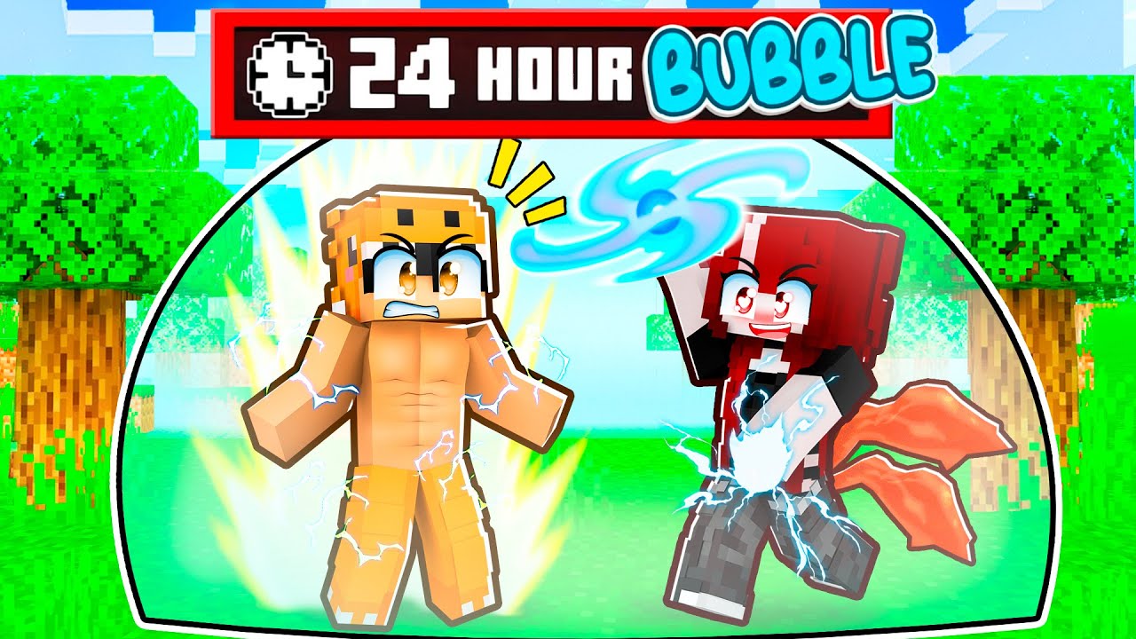 LOCKED Inside ANIME BUBBLES With Bully Girlfriend in Minecraft!