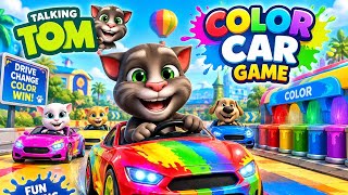 🚗🌈 Talking Tom Color Car Game! Fun & Crazy Driving 😍🎮 screenshot 5