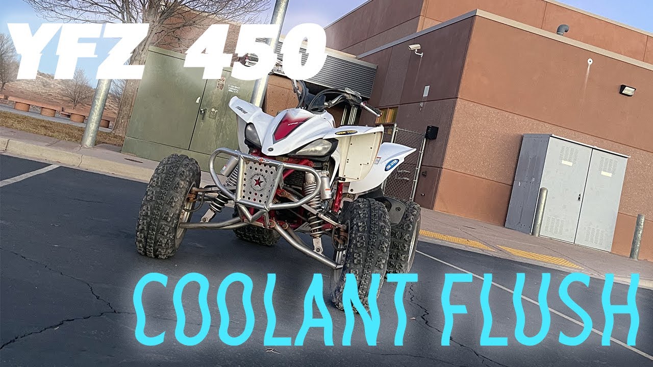 Yamaha YFZ450 How To Do a Coolant Flush YouTube