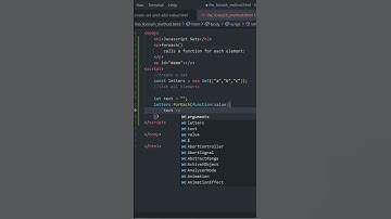 The forEach Method | Javascript basic tutorial #html #css #javascript #method #shorts
