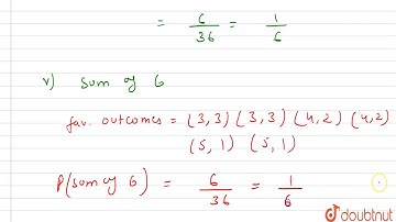 Two dice are numbered 1,2,3,4,5,6 and 1,1,2,2,3,3 respectively. They are thrown and the sum of the