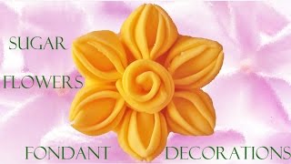 Como hacer decoraciones de azúcar con fondant - How to make decorations with fondant sugar