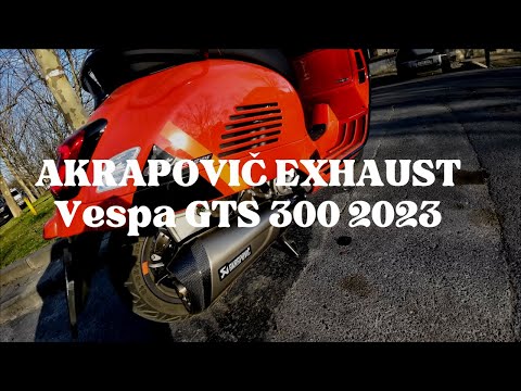 AKRAPOVIC EXAHUST FOR THE NEW VESPA GTS 300 2023! WORTH IT? 