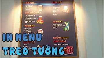 In MENU bồi formex - MENU cán form treo tường