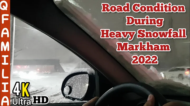 Driving During Heavy Snowfall, Unionville to Markh...