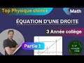 Quation dune droite 3 anne collge partie 1