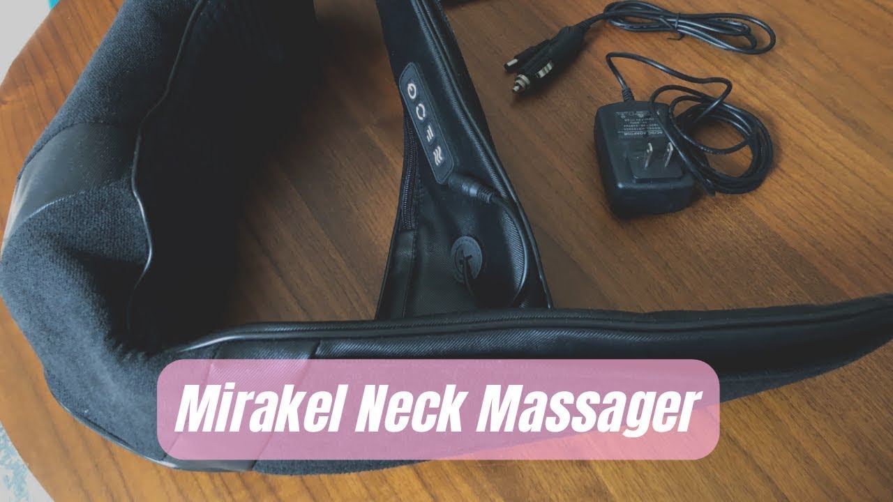 Mirakel Enjoy Shiatsu Massager With Heat For Neck, Shoulders, Back MI-BLT-1