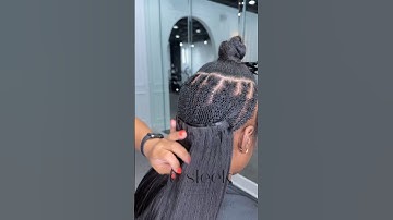 How to Install Clip In Hair Extensions | Kinky Straight  #clipinextensions #humanhairextensions