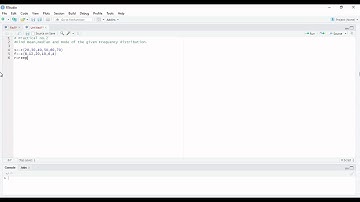 r programming to find mean , median and mode of the given frequency distribution.