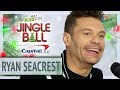 Ryan Seacrest Stops By The Red Carpet At Jingle Ball