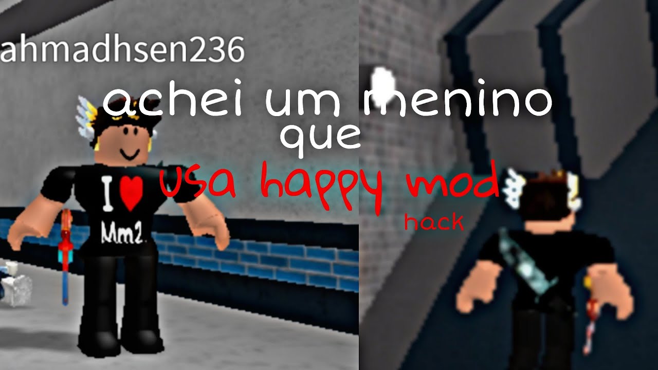 achei um menino que usa happy mod (hack) - YouTube