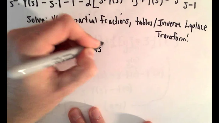 Laplace Transform to Solve a Differential Equation...