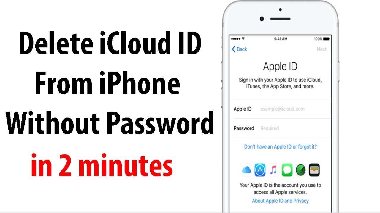 ลบบัญชี apple id  New 2022  Remove iCloud Apple ID from iPhone  without password iOS 10+